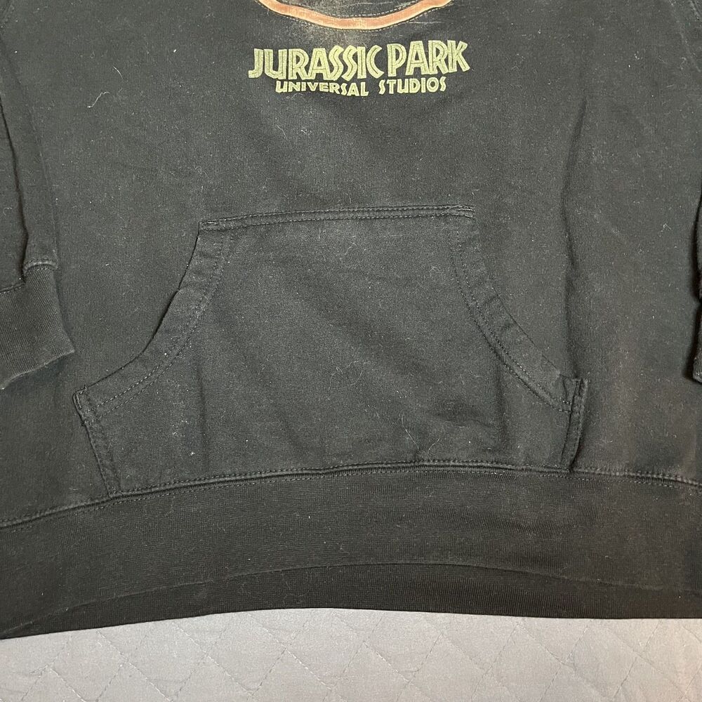 Jurassic Park Universal Studios Hoodie Sweatshirt Pullover Black Men No Size‎ - Picture 4 of 10